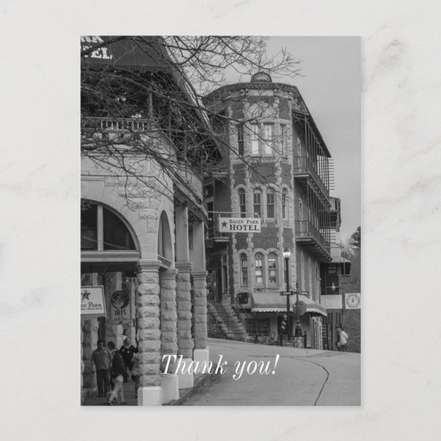 Becken Park und Flatiron Flats Graustufen Postkarte (Vorderseite)