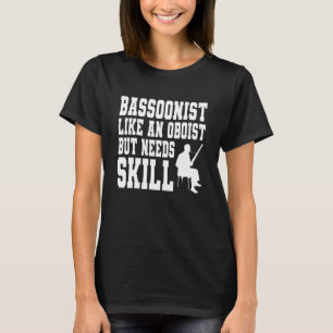 Becken- und Holzblasinstrument für einen Bassoonis T-Shirt