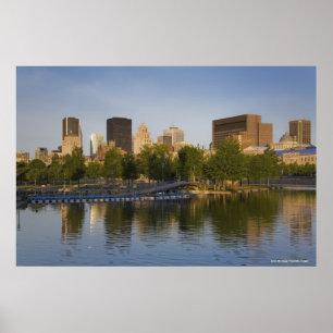 Becken von Bonsecours im alten Hafen von Montreal Poster