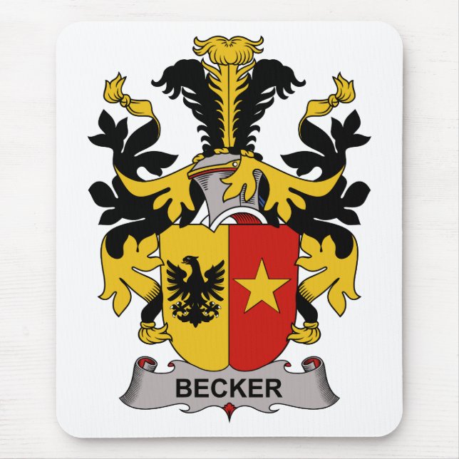 Becker-Familienwappen Mousepad (Vorne)