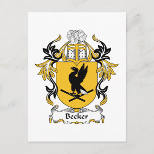 Becker Familienwappen Postkarte