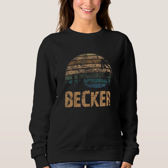 Becker Vintage Sunset Distressed Sweatshirt (Vorderseite)