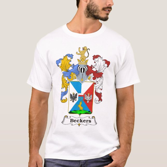 Beckers Familien-ungarisches Wappen T - Shirt (Vorderseite)
