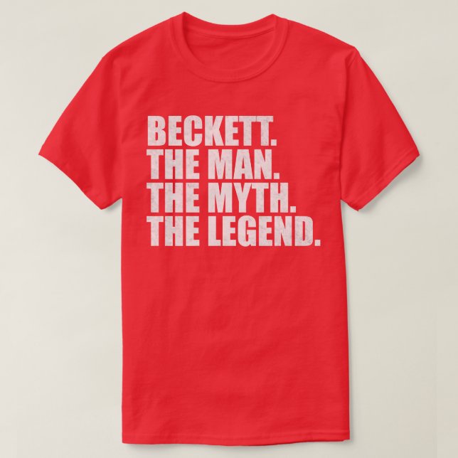 BeckettBeckett Name Beckett Vorname T-Shirt (Design vorne)