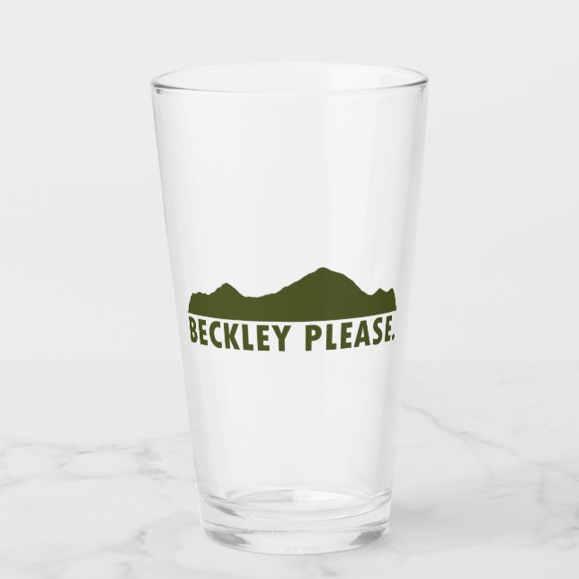 Beckley West Virginia Bitte Glas (Vorderseite)