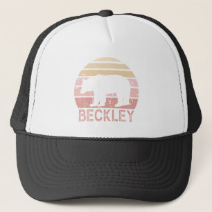 Beckley West Virginia Retro Bear Truckerkappe