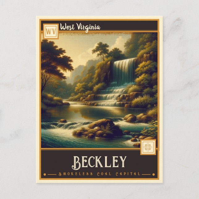 Beckley, West Virginia | VINTAG Postkarte (Vorderseite)