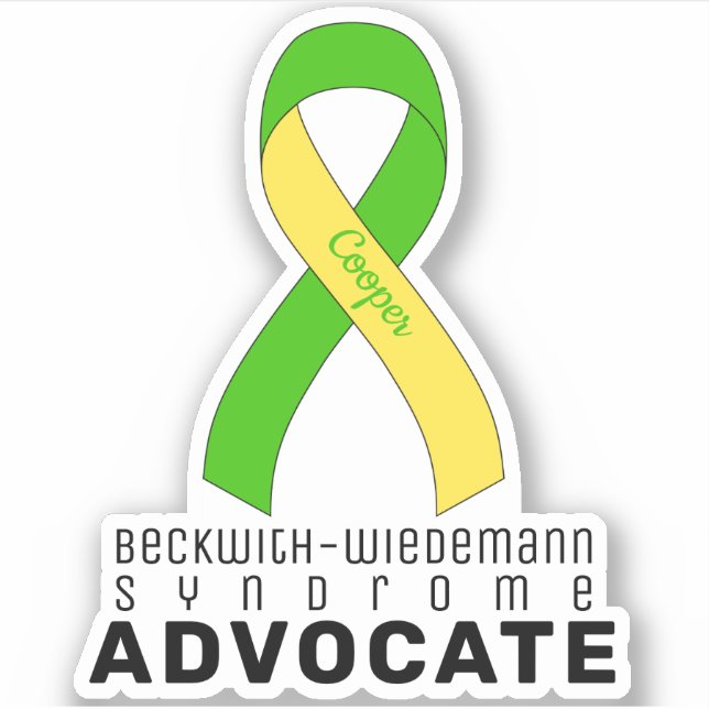 Beckwith-Wiedemann-Syndrom Advocate Vinyl Sticker (Vorderseite)