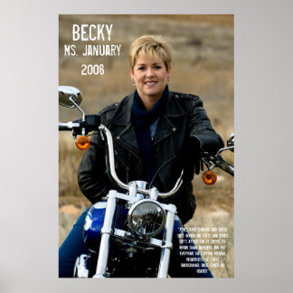 Becky, Frau Januar 2008 Poster