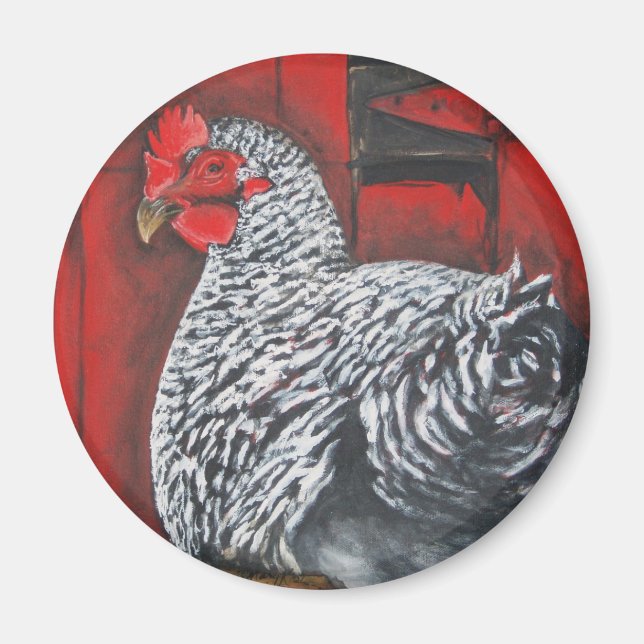 Becky-Hühnchen Magnet (Vorne)