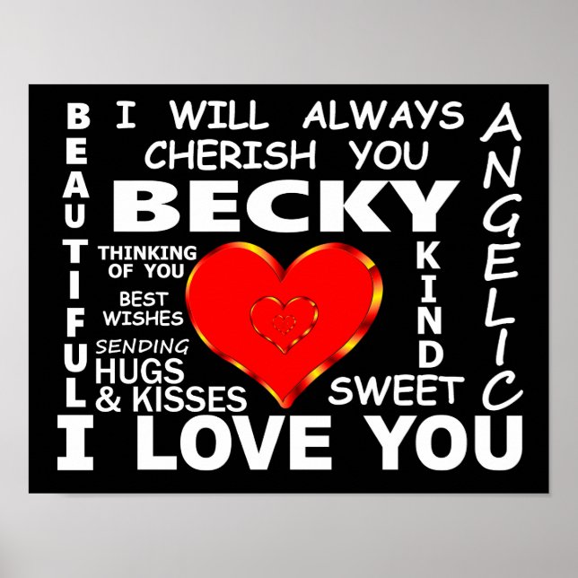 Becky I Liebe You Poster (Vorne)