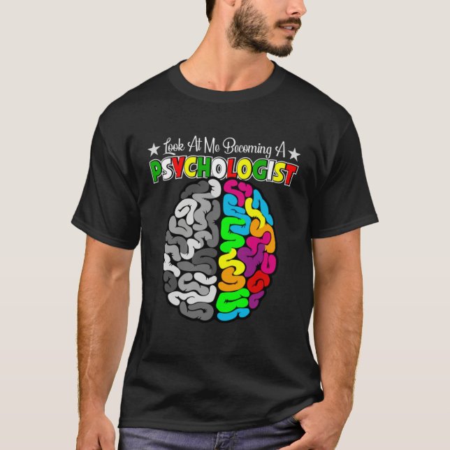 Becoming A School Psychologist Psychology Teacher  T-Shirt (Vorderseite)