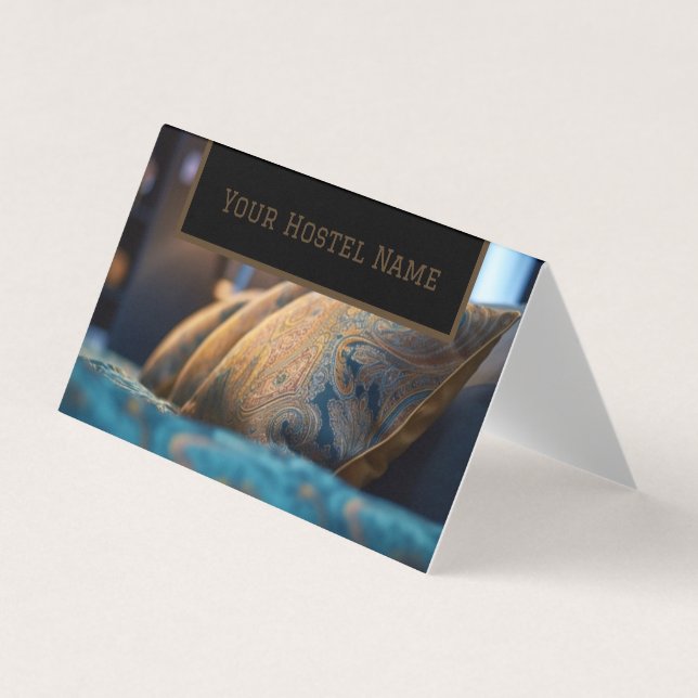 Bed and Breakfast Hostel Brown Foto Alt Stilvoll Visitenkarten (Vorderseite)