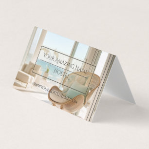 Bed and Breakfast Hostel Foto Delicate Elegante Visitenkarten