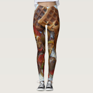Bed and Breakfast, Waffeln und Kartoffelkuchen Leggings