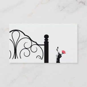 Bed & Breakfast Business Card Rosa Rose Visitenkarte