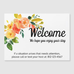 Bed & Breakfast Host Kontakt Information Magnet