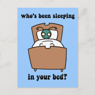 Bed Bug Postkarte