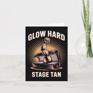 Bed Glow Hard Wettkämpfer Fitness Fans Tan Karte