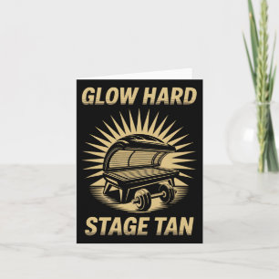 Bed Glow Hard Wettkämpfer Fitness Fans Tan Karte