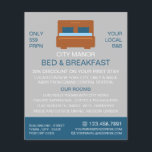 Bed Logo, Bed & Breakfast Unterkunft Werbung Flyer<br><div class="desc">Bed Logo,  Bed & Breakfast Unterkunft Werbung Flyer durch den Business Card Store.</div>