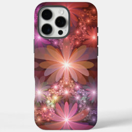 Bed of Blume farbenfrohe Shiny Abstrakte Fraktal K iPhone 16 Pro Max Hülle