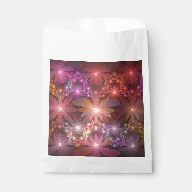 Bed of Blume farbenfrohe Shiny Abstrakte Fraktal K Geschenktütchen (Vorderseite)