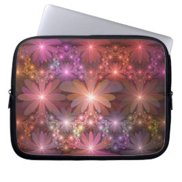 Bed of Blume farbenfrohe Shiny Abstrakte Fraktal K Laptopschutzhülle