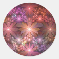 Bed of Blume farbenfrohe Shiny Abstrakte Fraktal K