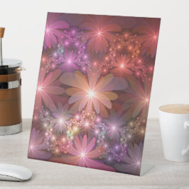 Bed of Blume farbenfrohe Shiny Abstrakte Fraktal K Sockelschild