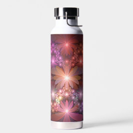 Bed of Blume farbenfrohe Shiny Abstrakte Fraktal K Trinkflasche