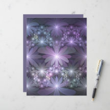 Bed of Blume Trendy Shiny Abstraktes Fraktal Kunst