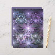 Bed of Blume Trendy Shiny Abstraktes Fraktal Kunst