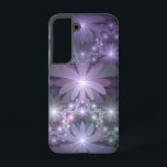 Bed of Blume Trendy Shiny Abstraktes Fraktal Kunst Samsung Galaxy Hülle<br><div class="desc">Die beeindruckende Fraktal-Kunst,  glänzende violette,  graue Fantasie-Blume. Einzigartiges Design für Ihre Samsung Galaxy S22 Gehäuse und mehr.</div>