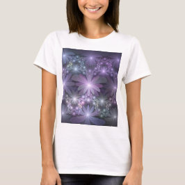 Bed of Blume Trendy Shiny Abstraktes Fraktal Kunst T-Shirt