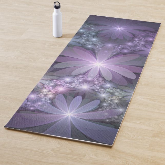 Bed of Blume Trendy Shiny Abstraktes Fraktal Kunst Yogamatte (Beispiel)
