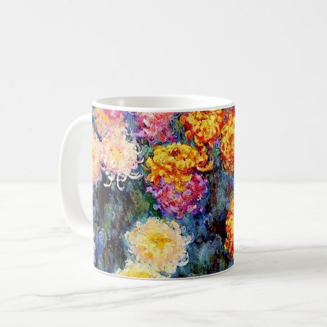Bed of Chrysanthemums von Monet Kaffeetasse (Vorderseite Links)