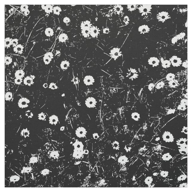 Bed of Daisies HC - Schwarz und Weiß Stoff (Muster)