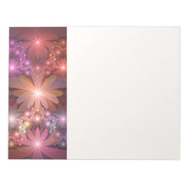 Bed Of Flowers Colorful Shiny Abstract Fractal Art Notizblock
