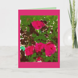 Bed of Roses Greeting Card Karte