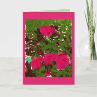 Bed of Roses Greeting Card Karte