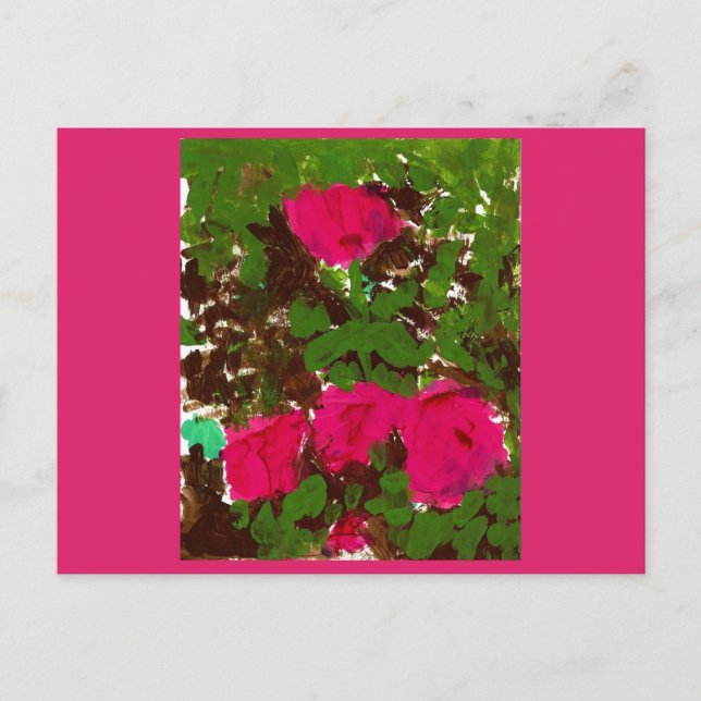 Bed of Roses  Postkarte (Vorderseite)