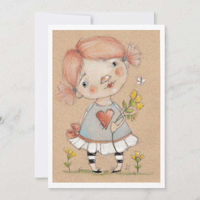 Bedachtlich - Frame-fähige Notecard/Print Einladung (Vorderseite)