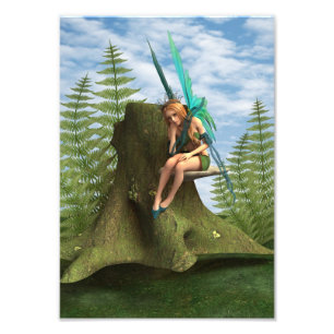 Bedachtungsvoll Fairy Fotodruck