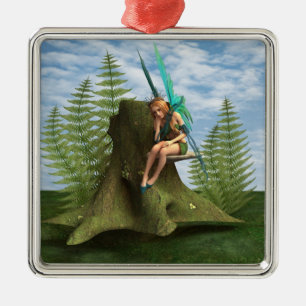 Bedachtungsvoll Fairy Silbernes Ornament