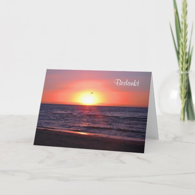 Bedankt - Danke in Niederländisch (Vorderseite)