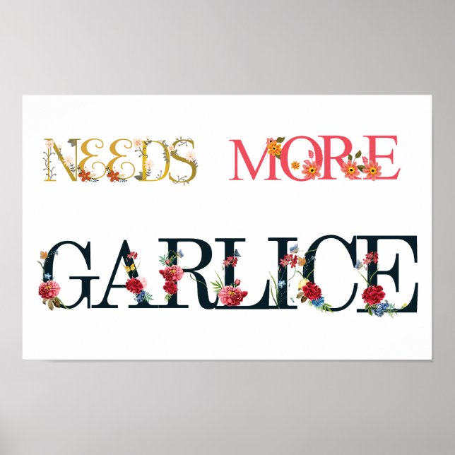 Bedarf an Garnelen Poster (Vorne)
