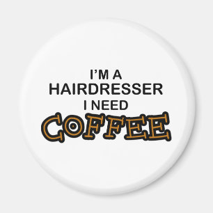 Bedarfs-Kaffee - Friseur Magnet