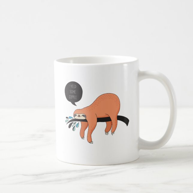 Bedarfs-Kaffeeniedliche Sloth-Tasse Tasse (Rechts)