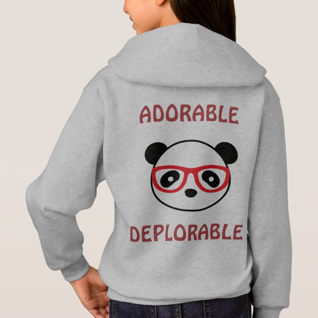 Bedauerlicher Panda Bear Hoodie - beklagenswerter  (Rückseite)